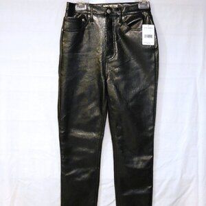 We The Free by Free People - Faux Leather Slim Pants Liquid Black 28